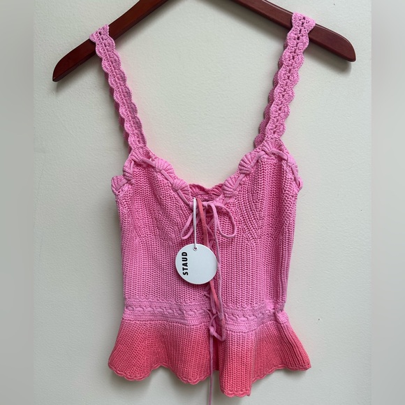 STAUD Tops - STAUD Pink Knit Women's Top